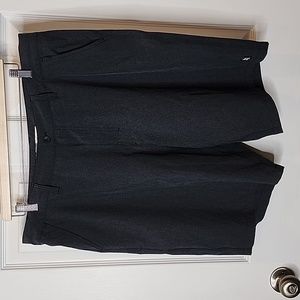 Rusty Hussongs Black Flat Front Classic Shorts, Men's 36